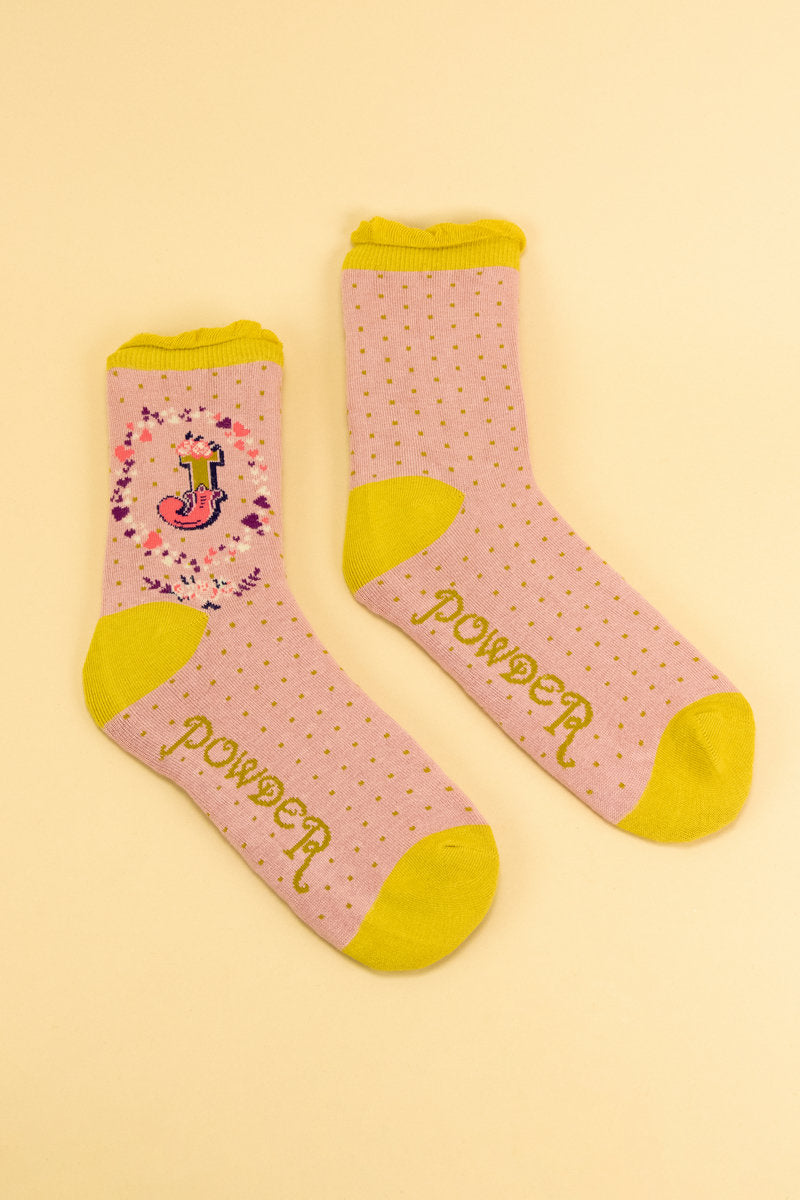 Letter Socks - J
