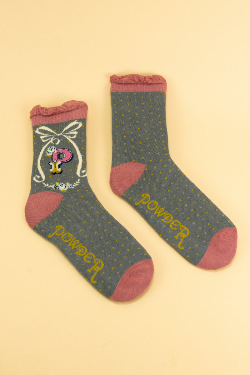 Letter Socks - P