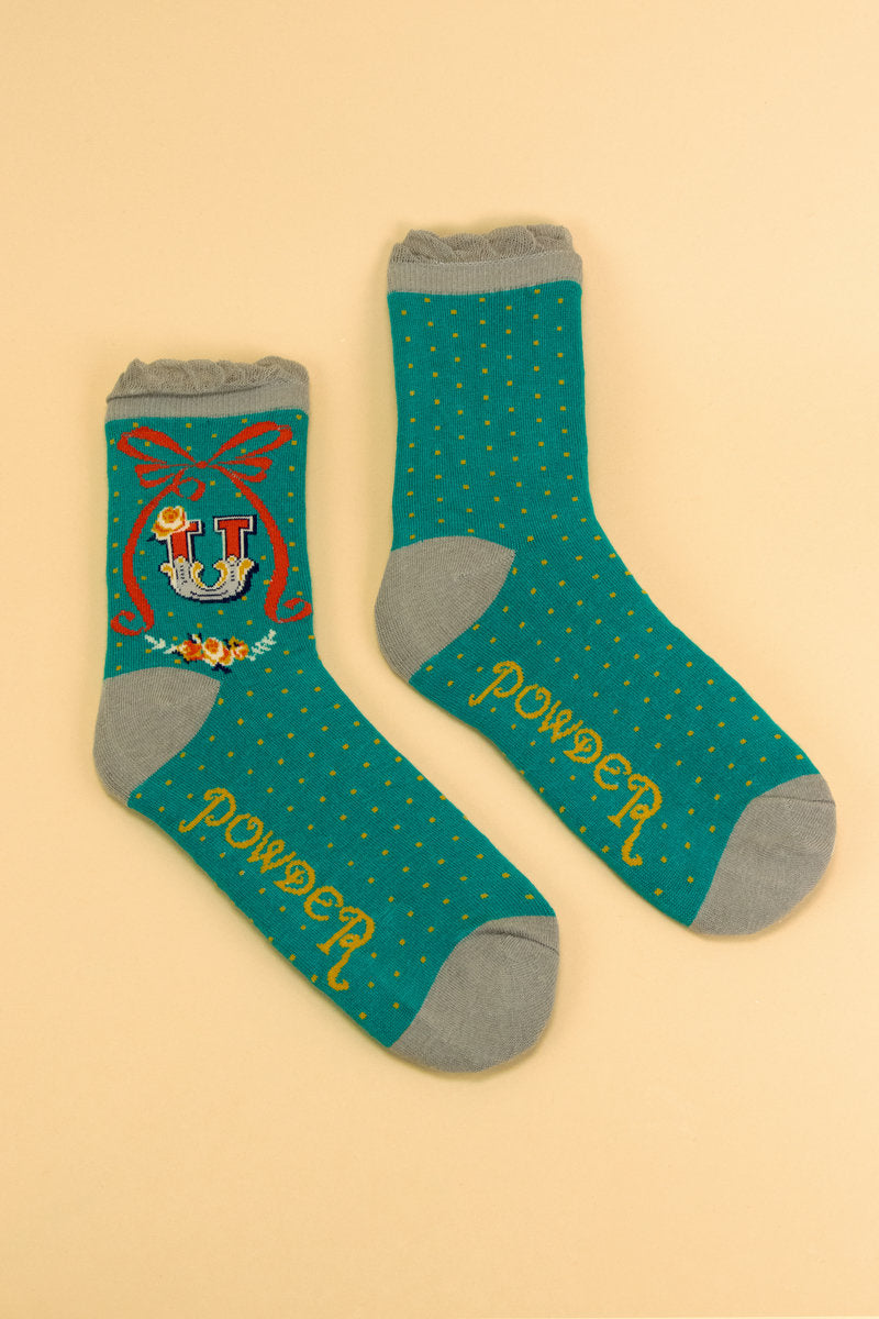 Letter Socks - U