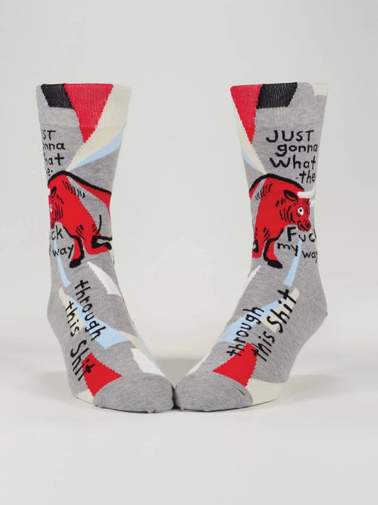 WTF MY Way Through  - Mens Socks