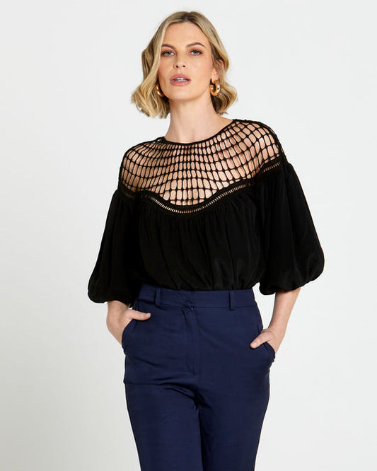 Faith Lace Top - Black