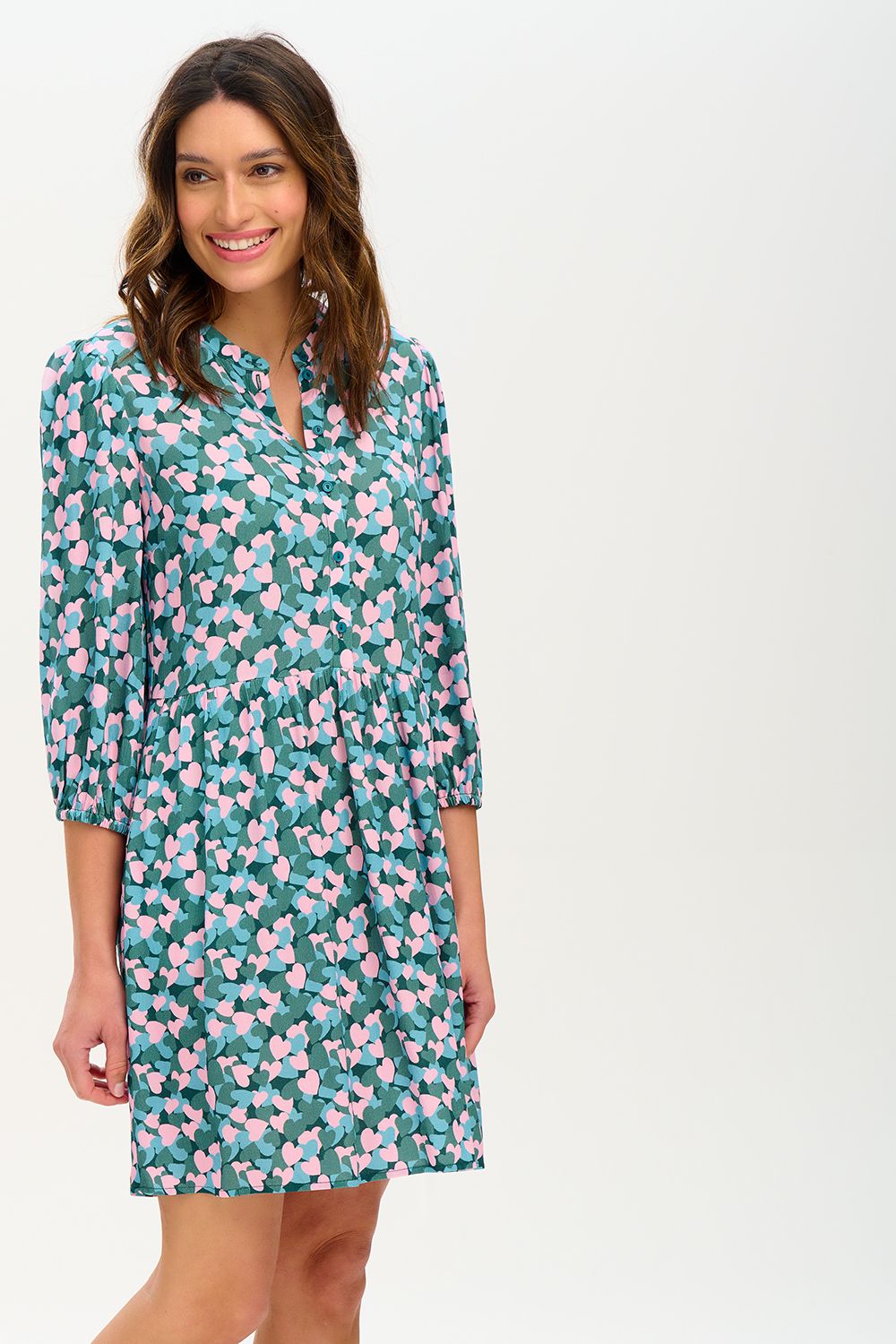 Astra Smock Dress - Multi Layered Hearts