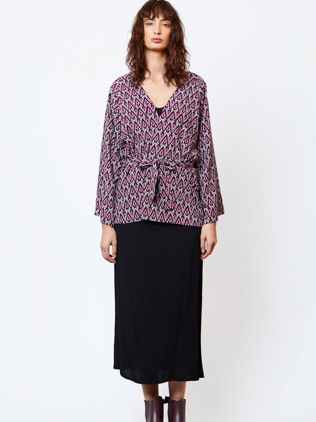 Tots Kimono Reversible Wrap Jacket - Spirit Pink