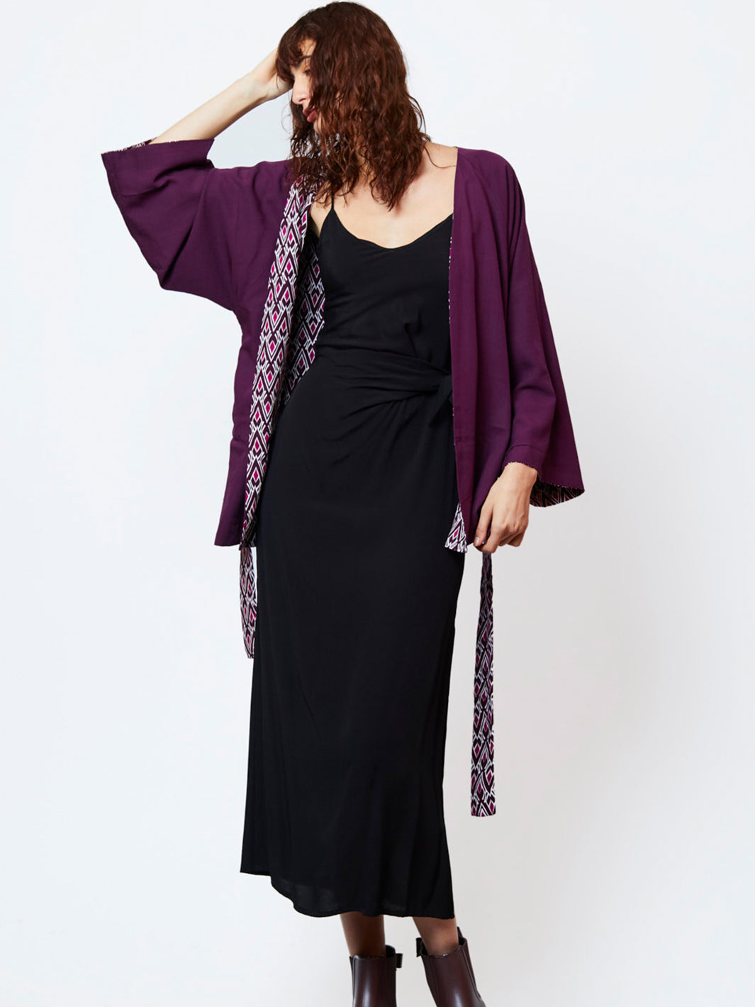 Tots Kimono Reversible Wrap Jacket - Spirit Pink