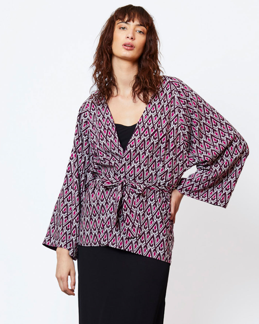 Tots Kimono Reversible Wrap Jacket - Spirit Pink
