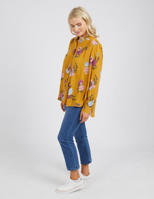 Sweat Pea Blouse - Mustard