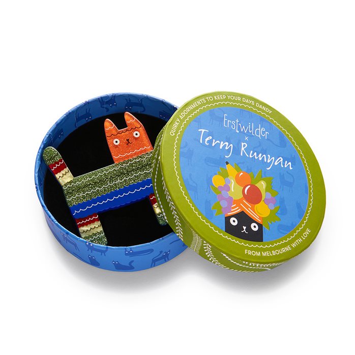 Piñata Cat Brooch