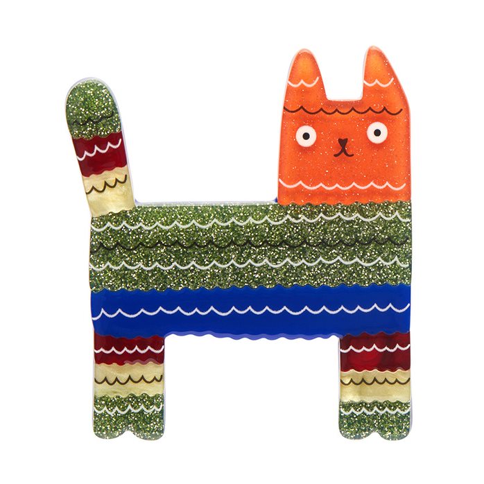 Piñata Cat Brooch