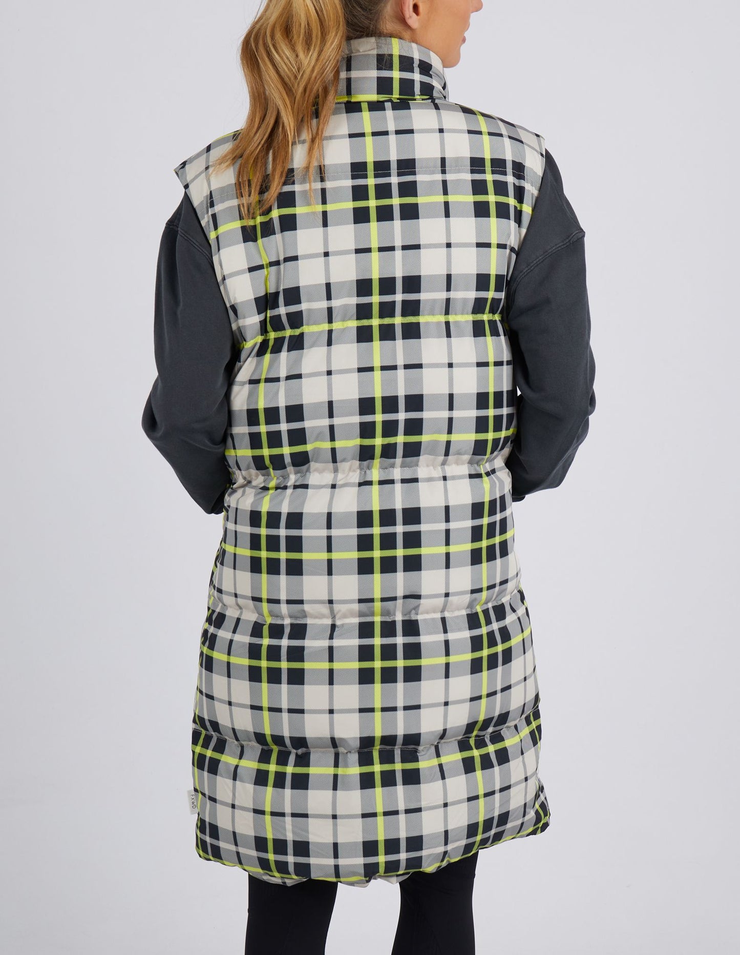 Check It Long Line Vest - Check