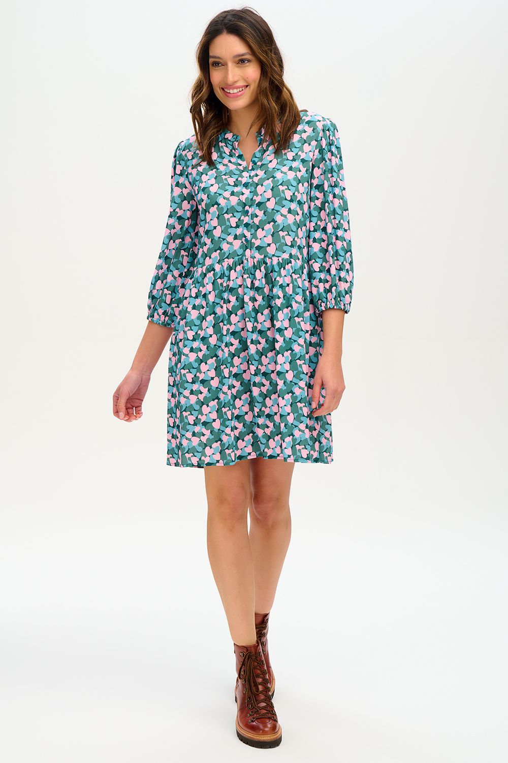 Astra Smock Dress - Multi Layered Hearts