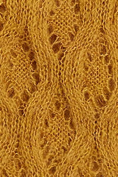 Ajour Carre Scarf - Gold
