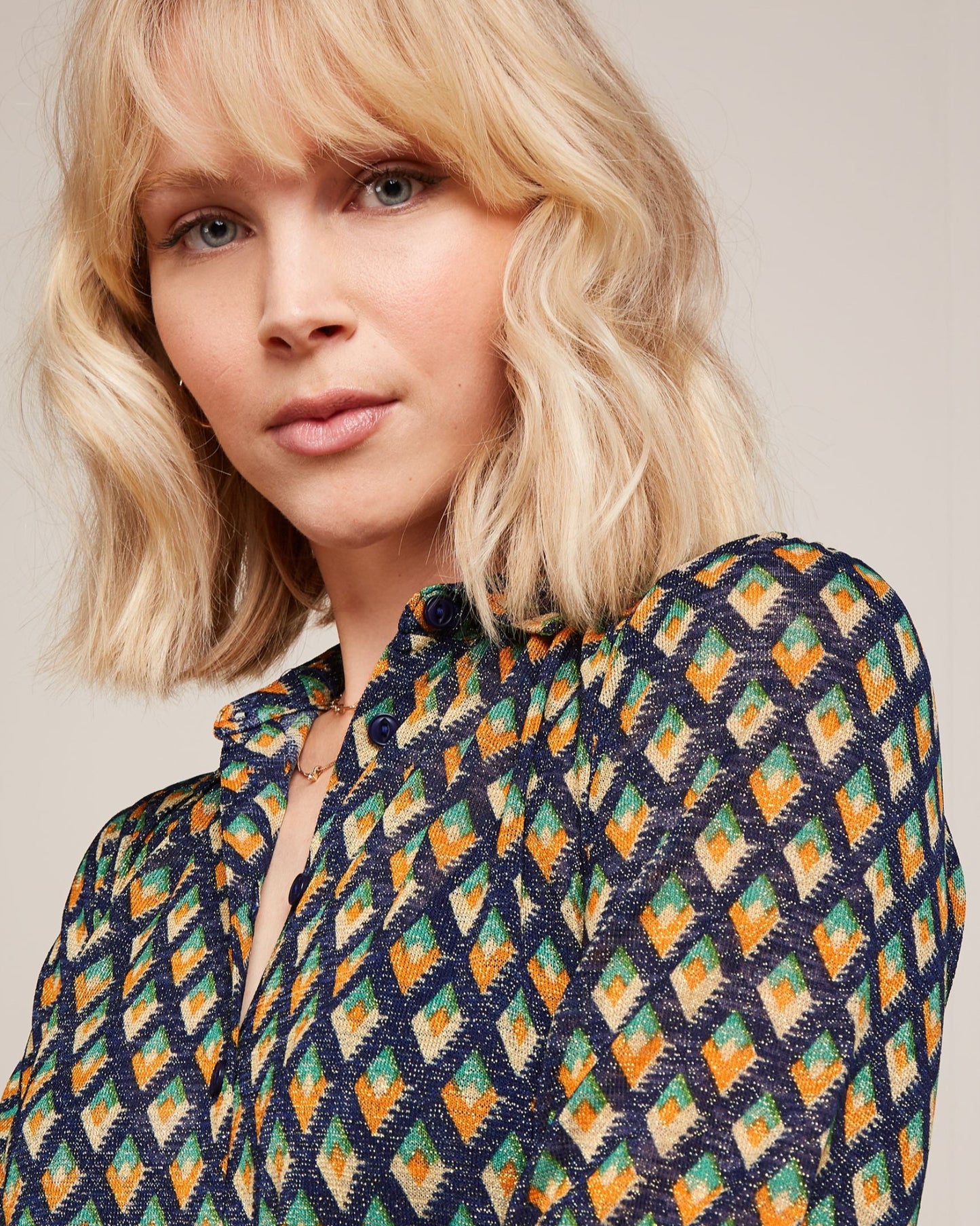 Carina Blouse - Pebbles