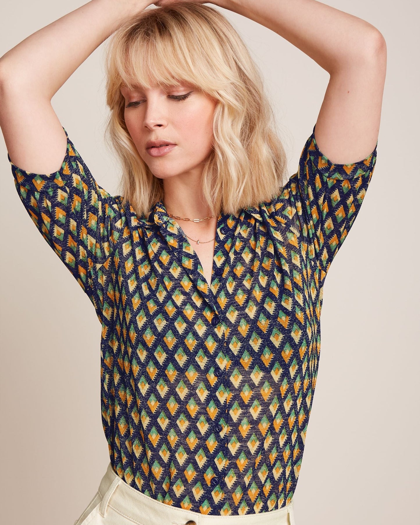 Carina Blouse - Pebbles