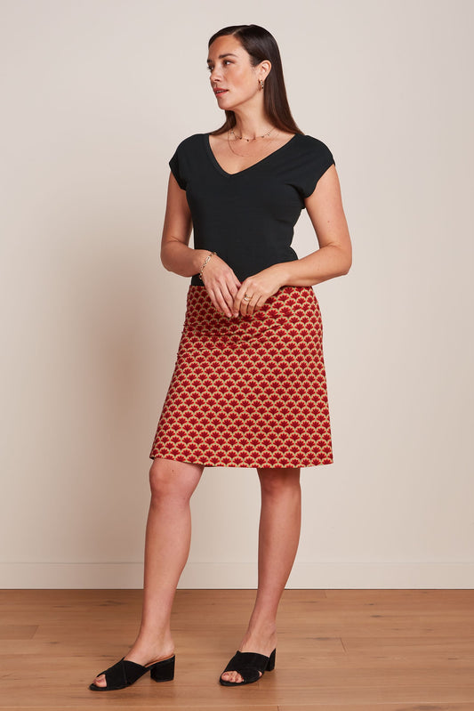 Border Skirt - Touche True Red