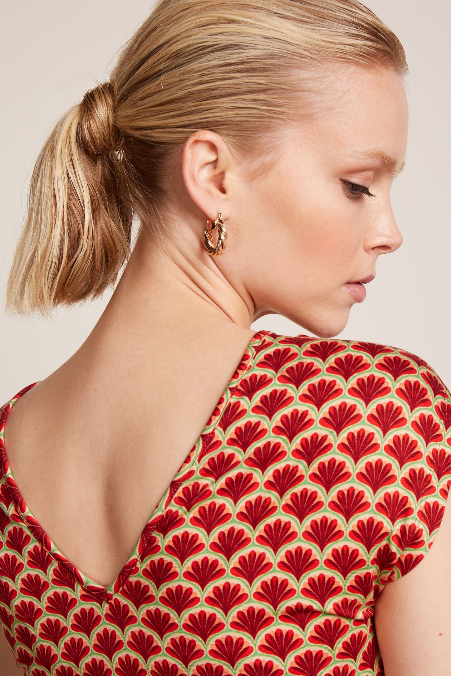 Mira Dress - Touche True Red