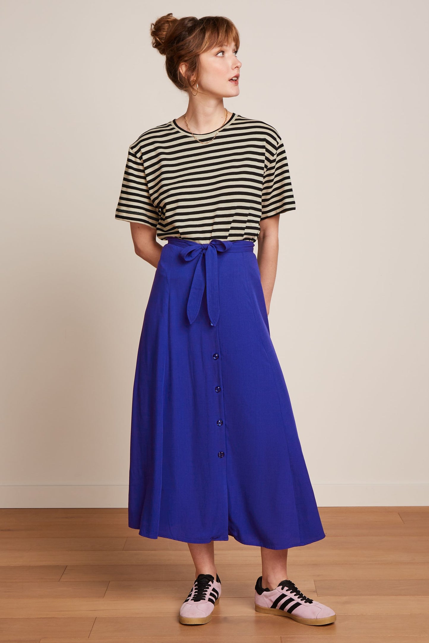 Boxy Tee - Chopito Stripe Black