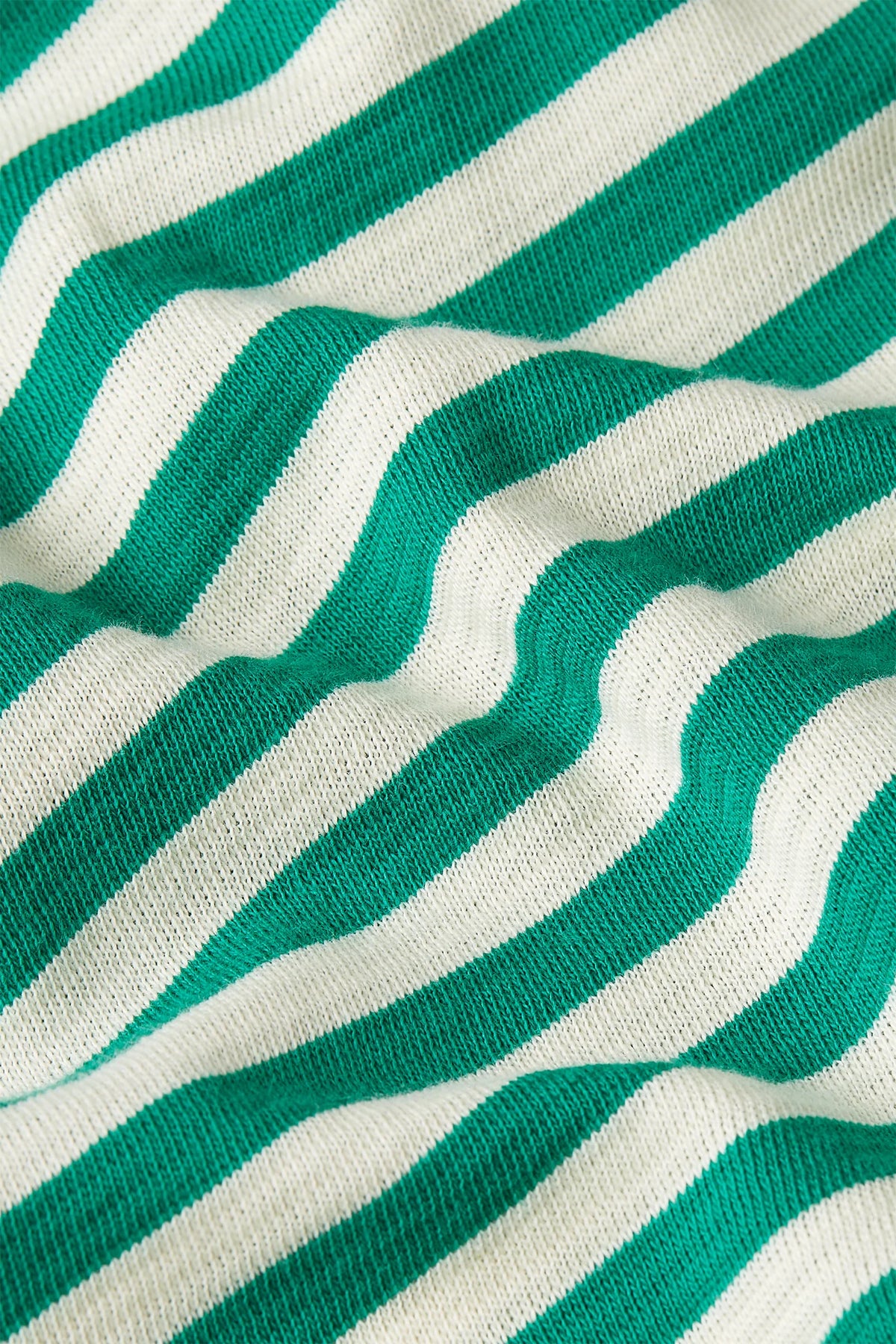 Aria Knot Shirt Chopito Stripe - Ultra Green