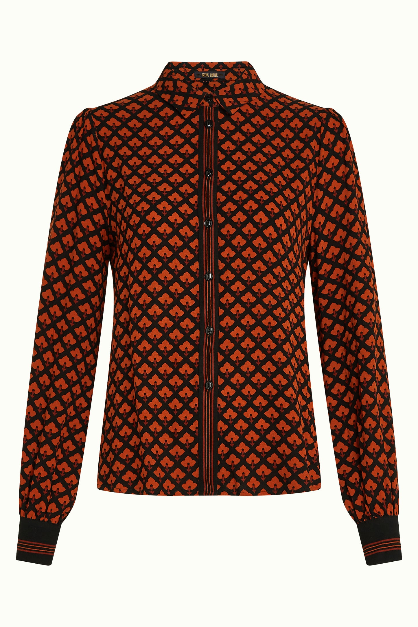 Maisie Blouse - Moire Black
