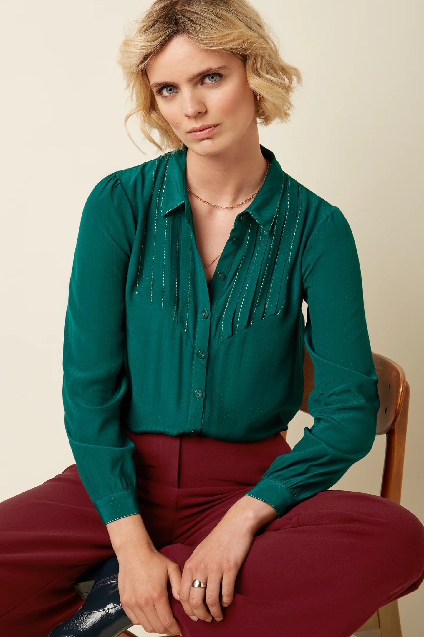 Karen Blouse - Sista Coast Blue