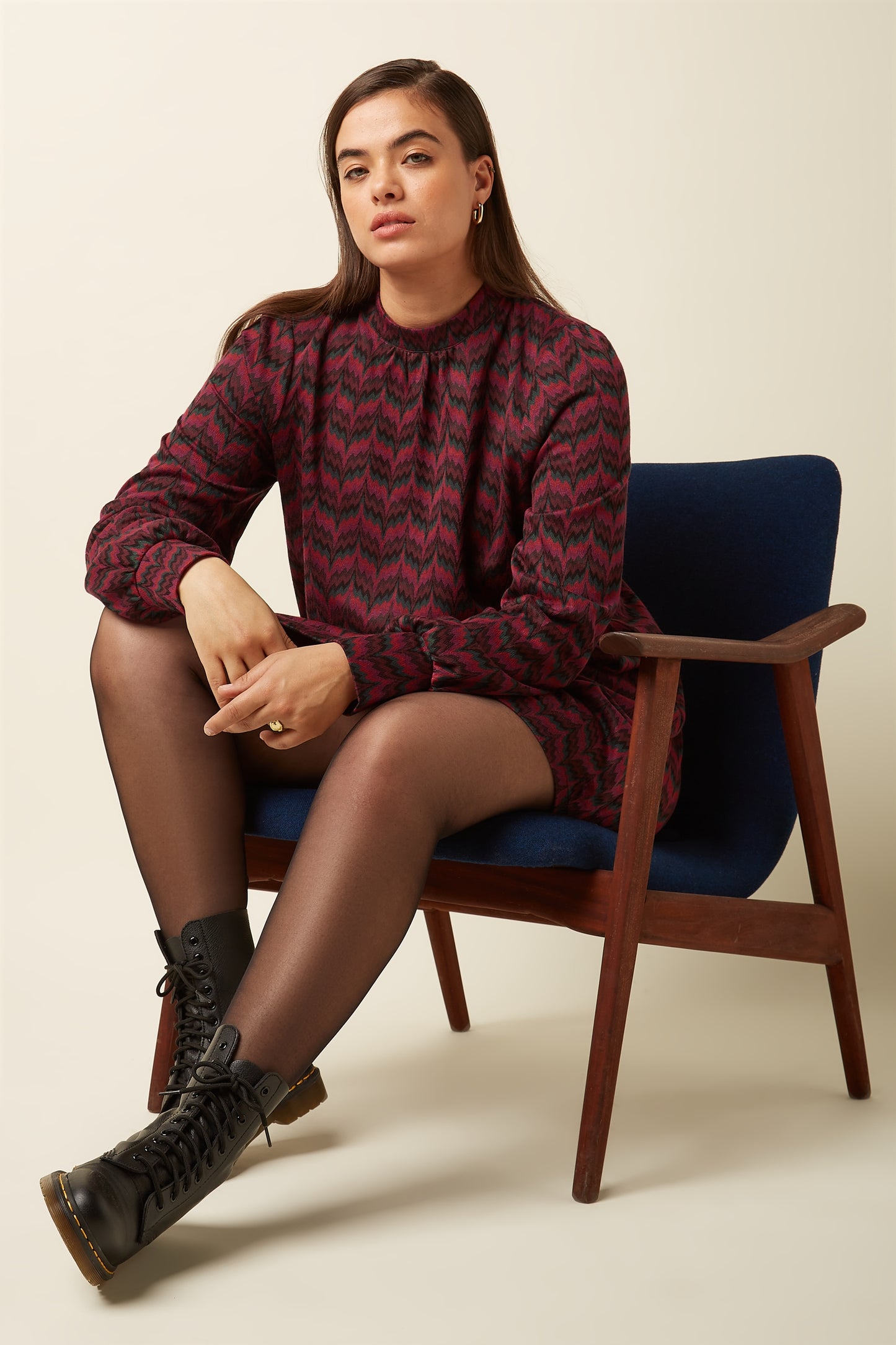 Sandy Dress - Estelle Zigzag