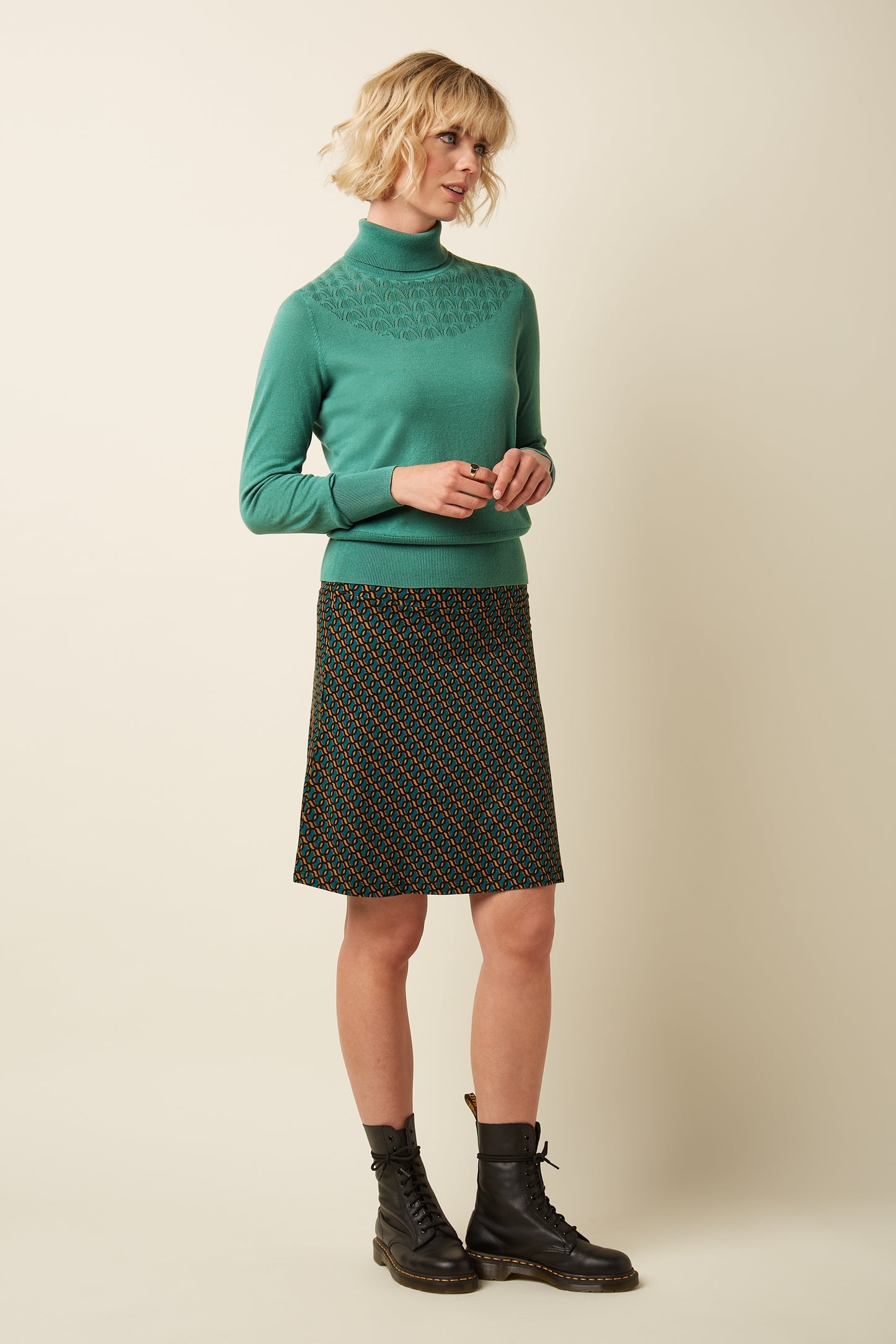 Border Skirt - Brisk