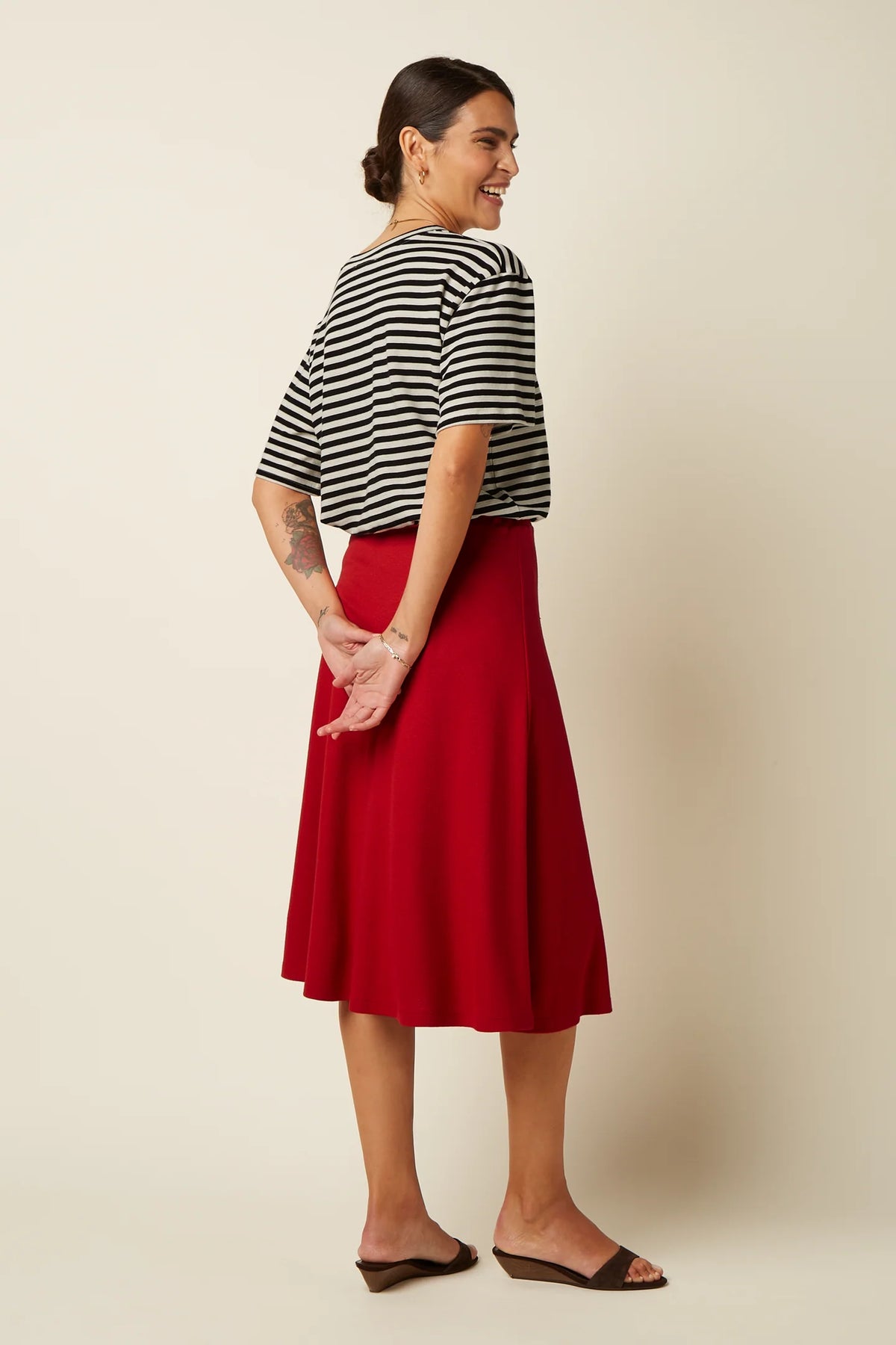 Boxy Top Chopito Stripe - Black