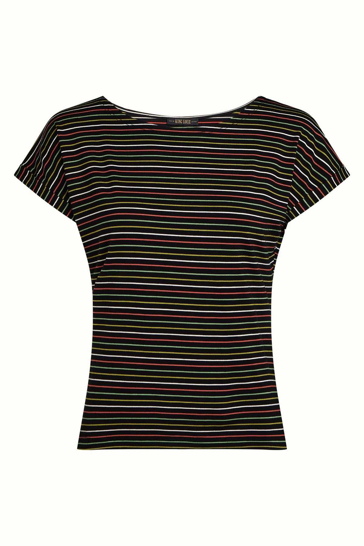 Aria Top Menchini Stripe - Black