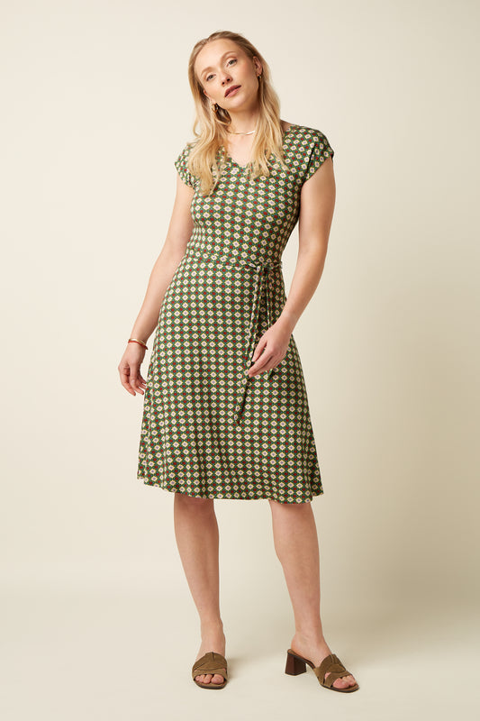 Double V Dress Jade - Ponderosa Green