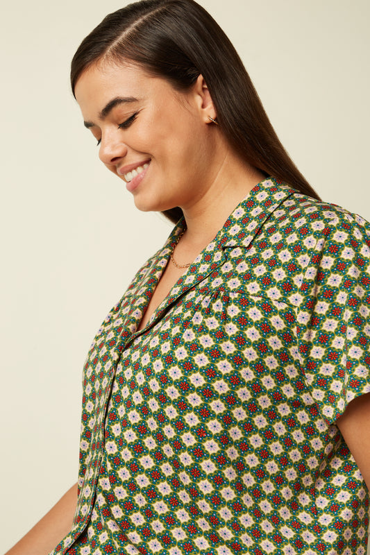 Tex Blouse Jade - Ponderosa Green