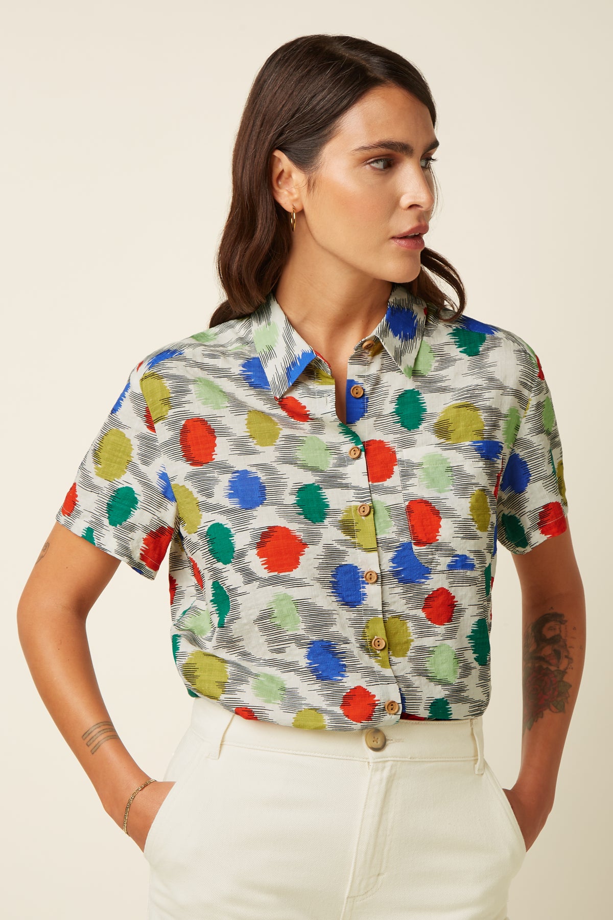 Evelina Blouse Walton - Icecream