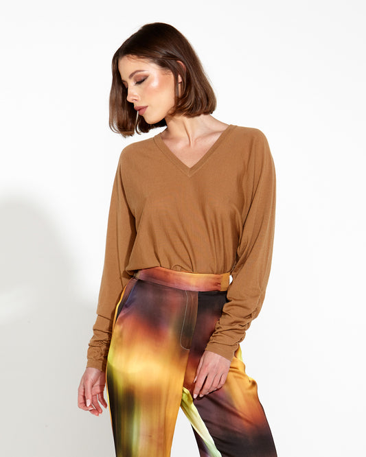Sun Dance Cashmere Knit - Tobacco
