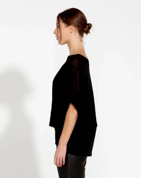 Irises Knit Top - Black