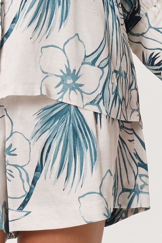 Solstice Palms Shirt - Cream