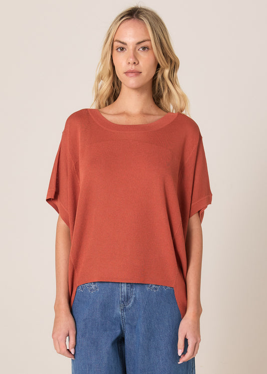 Esther Knit Top - Dusty Cinnamon