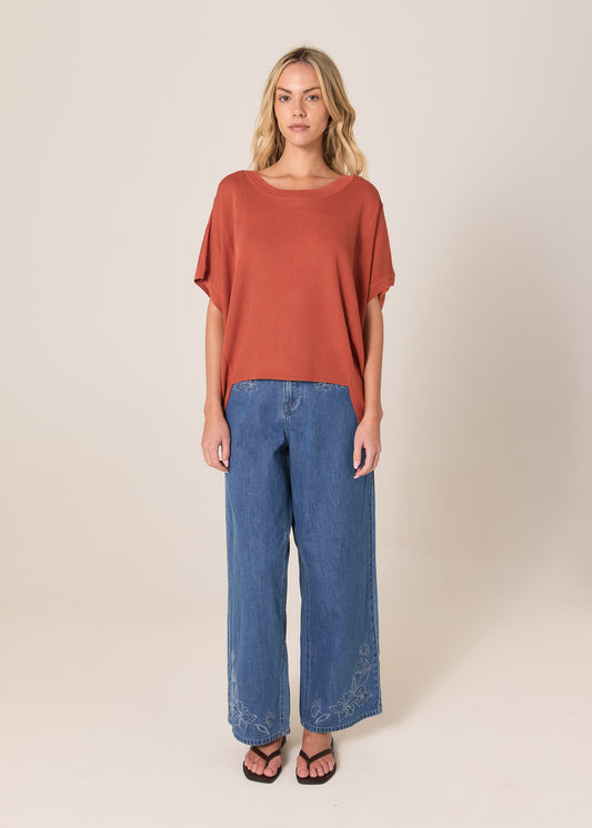 Esther Knit Top - Dusty Cinnamon