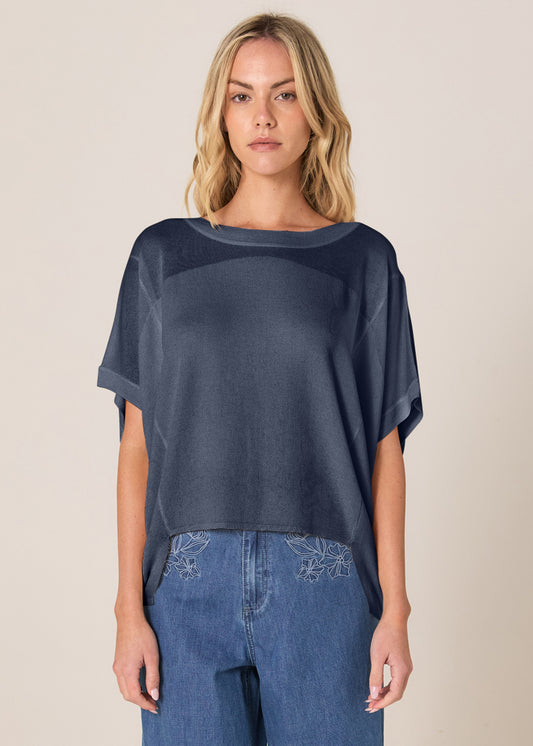 Esther Knit Top - Navy