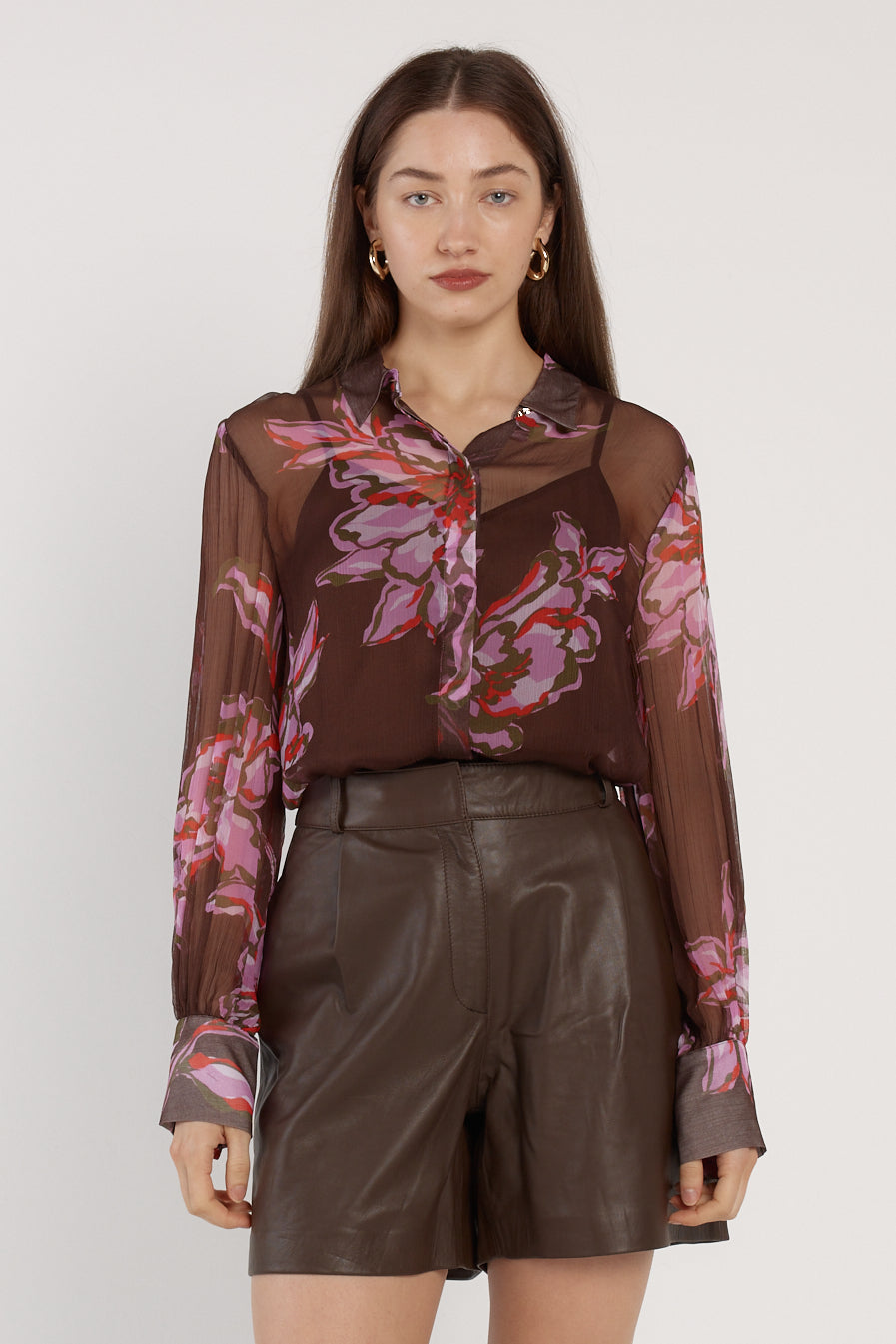 Nyomi Blouse - Dark Flower