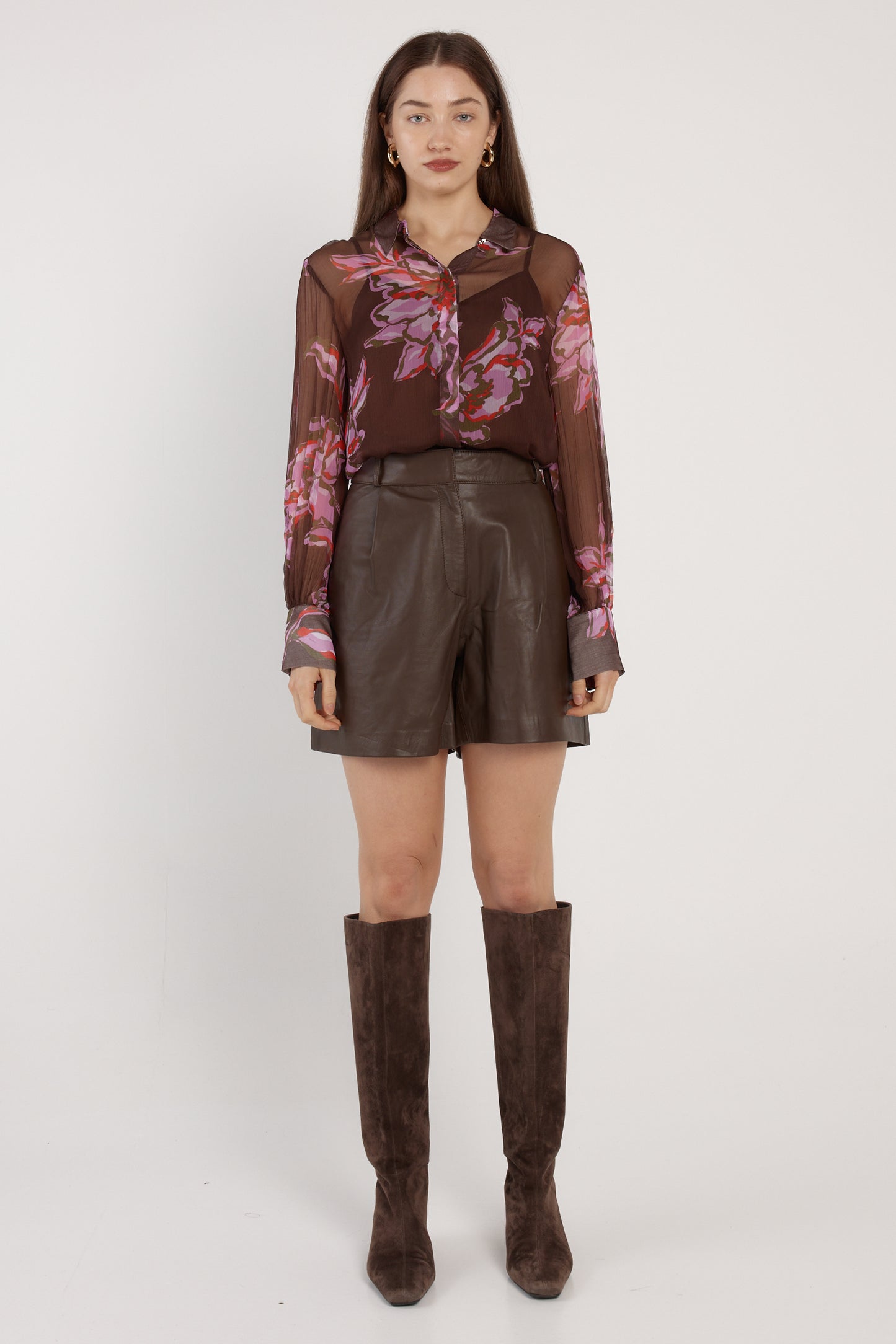 Nyomi Blouse - Dark Flower
