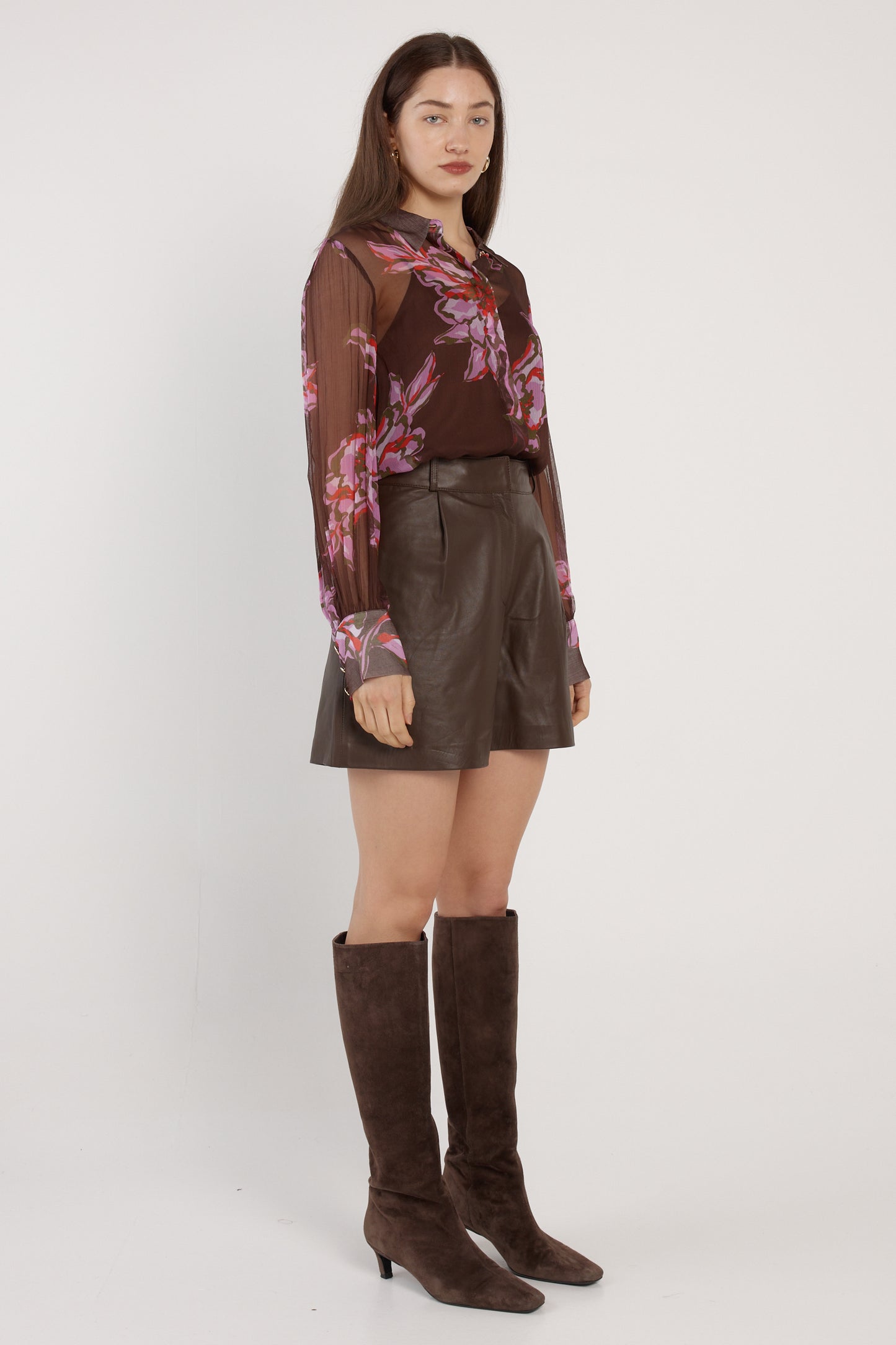 Nyomi Blouse - Dark Flower