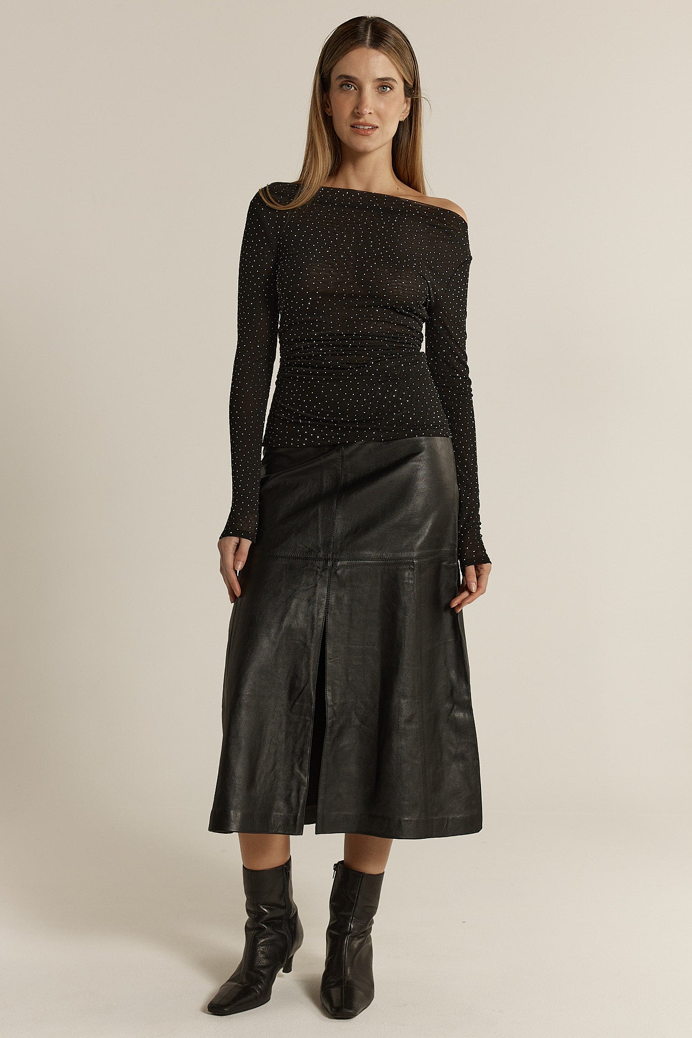 Sora Studded Top - Black