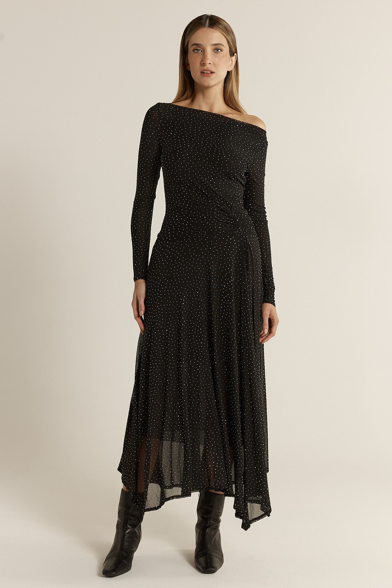 Sora Studded Dress - Black