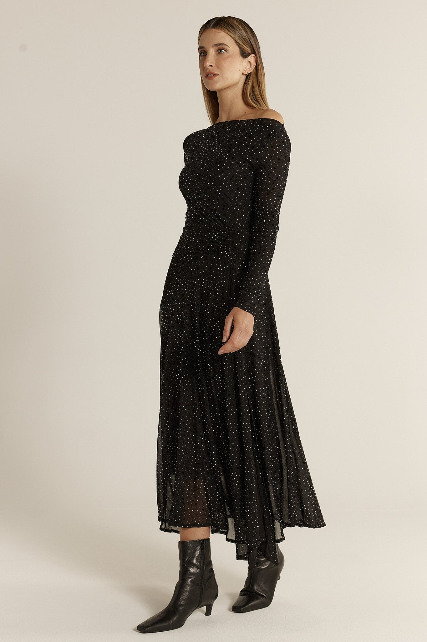 Sora Studded Dress - Black