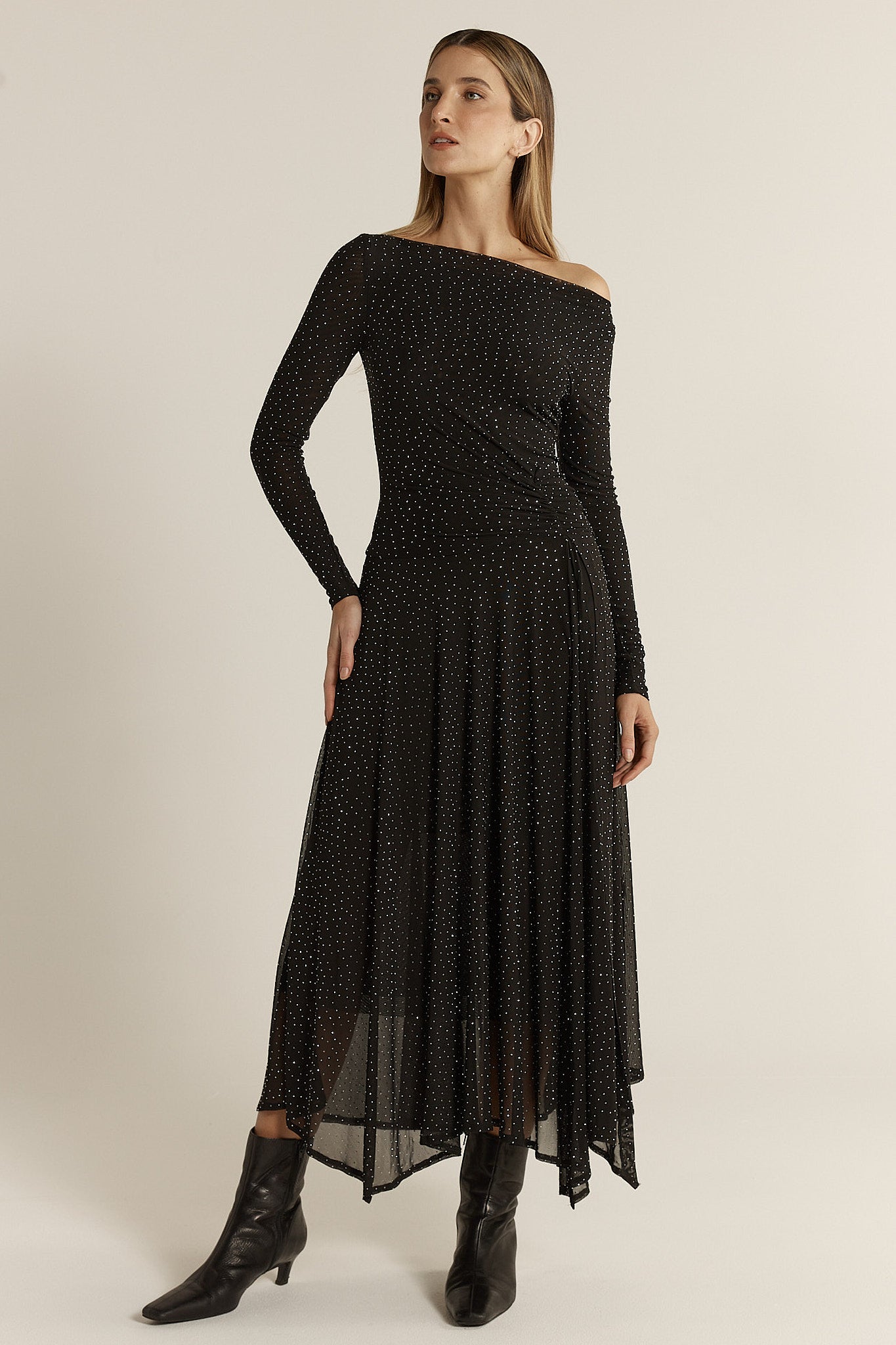 Sora Studded Dress - Black
