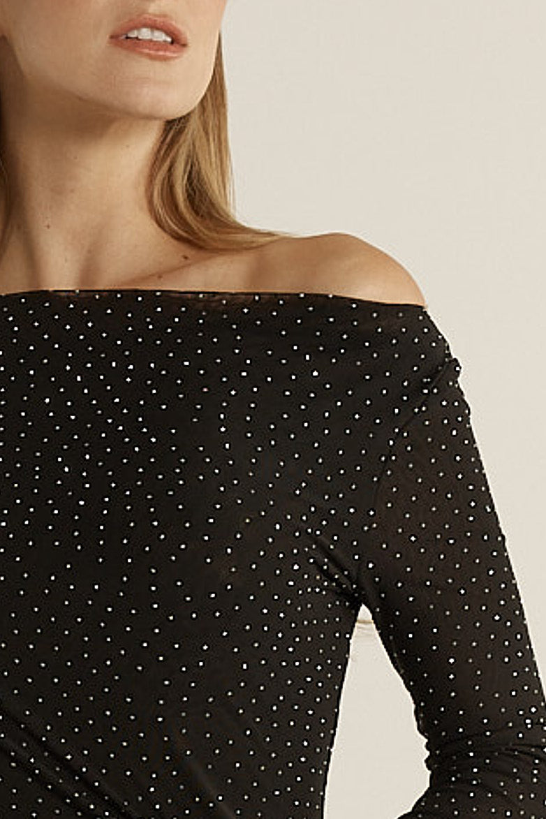 Sora Studded Dress - Black
