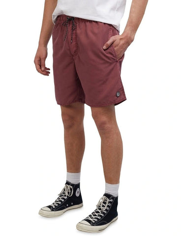 Illusion Shorts - Burgundy