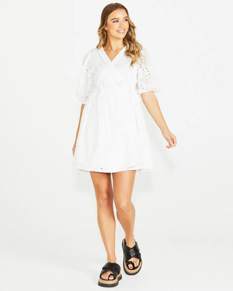 Kirby Wrap Dress - Ivory