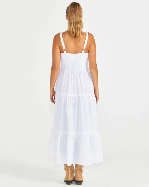 Phillips Tiered Dress - White