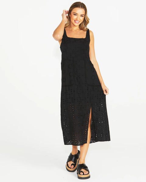 Kirby Midi Dress - Black