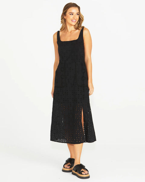 Kirby Midi Dress - Black