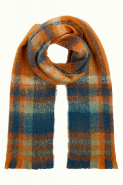 Check Scarf - Burnt Orange